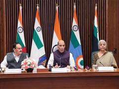 
      
      Rajnath Singh chairs first IGoM meet on West Asia situation
      
      