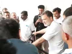 
      
      Rahul Gandhi takes a bicycle ride in Kottayam
      
      
