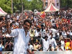 
      
      TVK chief Vijay files nomination from Perambur for TN polls
      
      