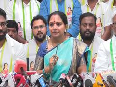 
      
      K Kavitha demands justice for GO 317-affected employees
      
      
