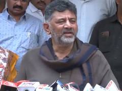 
      
      DK Shivakumar counters Amit Shah, claims Congress will secure two
      
      