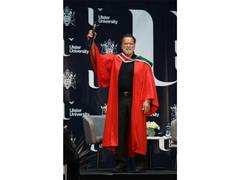 
      
      Schwarzenegger receives Honorary Doctorate from Ulster University
      
      