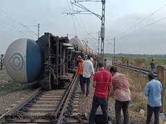 
      
      AP: Goods train derails at Nellore district, restoration ongoing
      
      