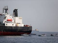 
      
      Fire extinguished on Kuwaiti oil tanker hit by drone attack 
      
      