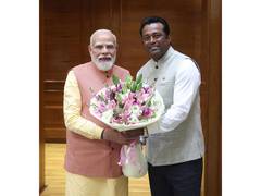 
      
      Former Tennis legend Leander Paes meets PM Modi in New Delhi
      
      