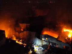 
      
      Massive fire breaks out at thread factory in Surat
      
      
