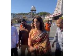 
      
      Shriya Saran offers prayers at Tirumala temple
      
      