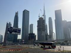 
      
      Aerial interception debris hits building in Dubai Internet City
      
      