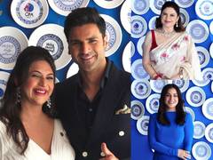 
      
      TV celebs attend Divyanka-Vivek's baby shower ceremony 
      
      