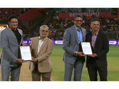 
      
      Ends named after Dravid, Kumble unveiled at Chinnaswamy Stadium
      
      