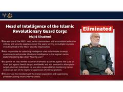 
      
      Israeli Air Force eliminates IRGC Intelligence head Majid Khademi
      
      