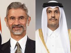 
      
      Jaishankar, Qatar PM review developments of military escalation
      
      