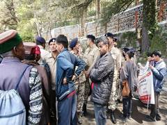 
      
      Visually impaired protesters march towards CM residence in Shimla
      
      