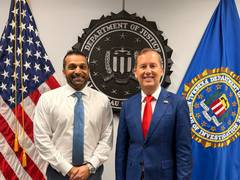 
      
      US Ambassador Gor discusses U.S.-India cooperation to counter tra
      
      