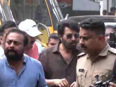 
      
      Mammootty with wife Sulfath Kutty cast thier votes in Kochi
      
      
