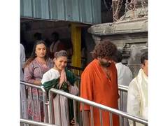 
      
      Nayanthara, Vignesh Shivan seek blessings at Tirumala 
      
      
