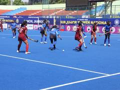 
      
      Hockey India Sub Jr Women National Championship QF results
      
      