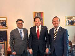 
      
      Foreign Secretary Vikram Misri meets Marco Rubio in Washington; U
      
      