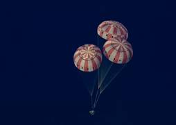 
      
      Artemis II crew splashes down after historic lunar flyby
      
      