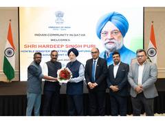 
      
      Indian diaspora in Qatar welcomes Petroleum Minister
      
      