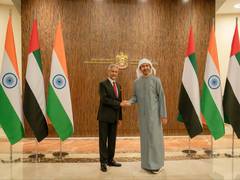 
      
      Jaishankar meets UAE Foreign Minister in Abu Dhabi
      
      
