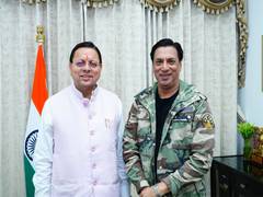 
      
      CM Dhami meets Filmmaker Madhur Bhandarkar
      
      