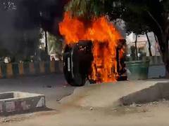 
      
      Workers' protest for salary hike turns violent in Noida Phase 2
      
      