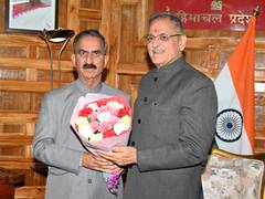 
      
      Himachal CM Sukhu calls on Governor Gupta, discusses development
      
      