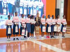 
      
      Merck Foundation CEO met Gabon First Lady 
      
      