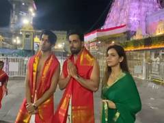 
      
      Sonu Sood visits Tirumala temple with family
      
      
