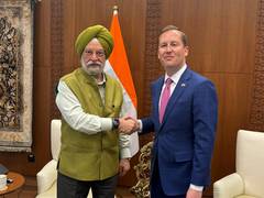 
      
      Union Minister Hardeep Singh Puri meets US Ambassador Sergio Gor
      
      