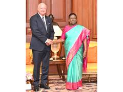 
      
      Austrian Chancellor Stocker calls on President Murmu
      
      