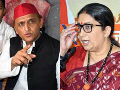
      
      Smriti Irani hits back at Akhilesh Yadav over his remarks
      
      