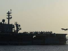 
      
      USS Abraham Lincoln leads US blockade operations in Arabian Sea
      
      