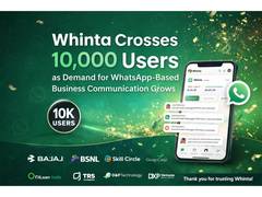 
      
      Whinta  Emerging as WhatsApp Business API Platform in India
      
      