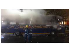 
      
      Private travel bus catches fire in Hyderabad
      
      