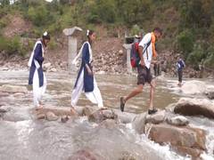 
      
      J-K: Students risk lives crossing river after bridge collapse
      
      