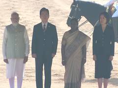 
      
      PM Modi attends ceremonial reception for South Korean President
      
      