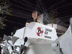 
      
      MNM President Kamal Haasan campaigns for DMK candidate
      
      