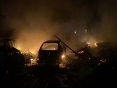 
      
      Major fire breaks out at car repair shop in Etawah
      
      