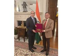 
      
      Indian ambassador to US hosts Army Chief Dwivedi at India House
      
      