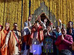 
      
      Kedarnath Dham opens; uttarakhand CM visits the shrine
      
      