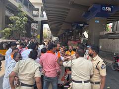
      
      Hyderabad: BJP workers protest Mallikarjun Kharge’s remarks, dema
      
      