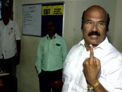 
      
      Jayakumar Votes in Chennai
      
      