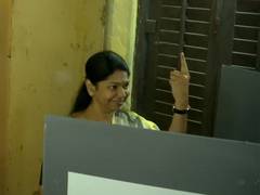 
      
      DMK's Kanimozhi casts her vote amid ongoing Tamil Nadu polls
      
      