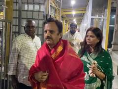 
      
      Rajendra Shukla offers prayers at Tirumala Tirupati temple
      
      