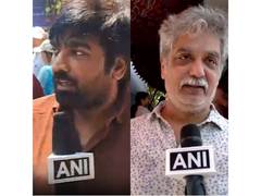 
      
      Vijay Sethupathi, Mathew Varghese cast votes in in Chennai
      
      