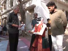 
      
      Tamil Nadu Polls: Student-built robot greets voters
      
      