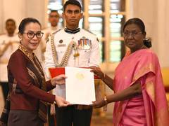 
      
      President Droupadi Murmu accepts credentials from 4 envoys
      
      