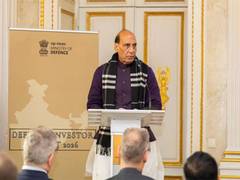 
      
      Rajnath Singh invites German firms for defence co-development
      
      